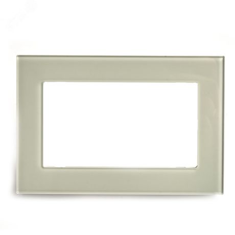 Рамка двухместная без перемычки, стекло, серия Катрин, дымчатый Stekker - GFR00-7012-07 49041 FERON