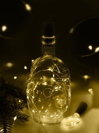 Гирлянда "Пробки" DC-G04-20YS2 20 LED 3х(LR44/LR1154/AG13/G13) в компл. желт. (уп.2шт) ФАZА 5059672 ФАЗА