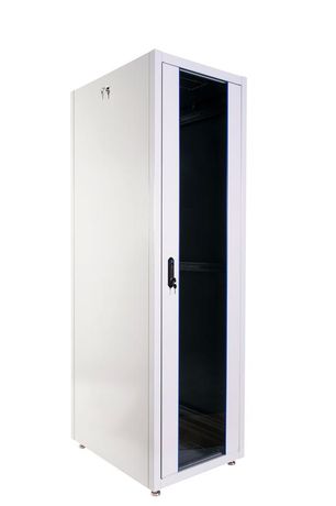 Шкаф коммутационный напольный ШТК-Э-42.6.8-13АА 42U 600х800мм передн. двер. стеклян. метал. 2 боков. панел. 710кг 715мм 87кг 180град. 1987мм IP20 сер. ЦМО 1789501