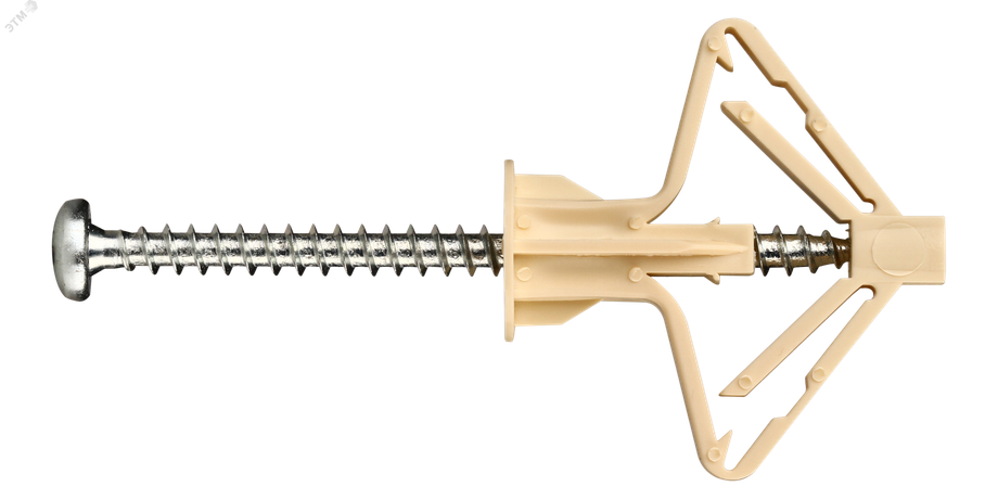 Дюбель для гипсокартона бабочка PLA 10х50 с шурупом (10шт) - 11 1317 2 Европартнер