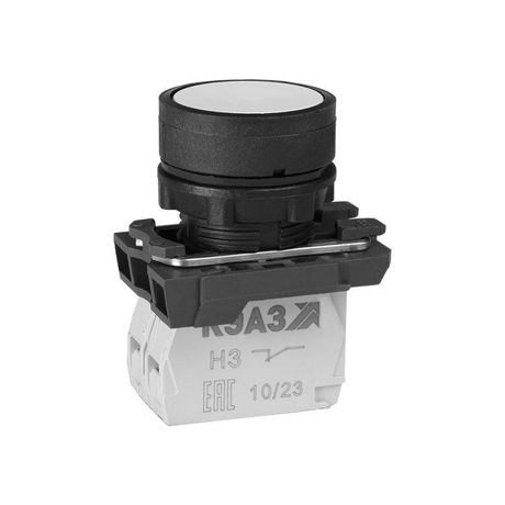 Кнопка КМЕ4522м-белый-2но+2нз-цилиндр-IP54 | 354391 КЭАЗ