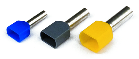 Наконечник-гильза двойная 14 мм с изолир.фланцем 10,00 кв.мм коричневый (НШВИ2) | 2ART5092BRN DKC ДКС