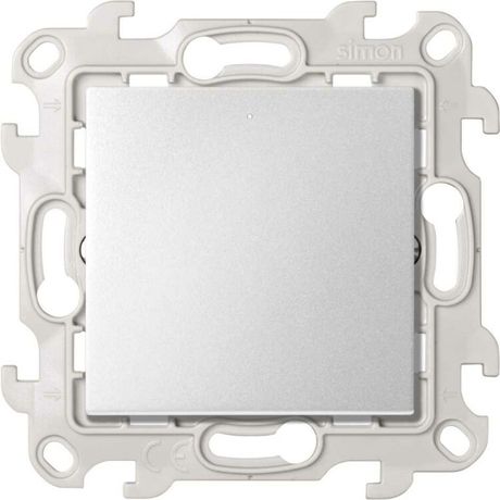 Переключатель (проходной) с подсветкой 10AX 250В цвета алюминий S24 Harmonie | 2450204-033 Simon