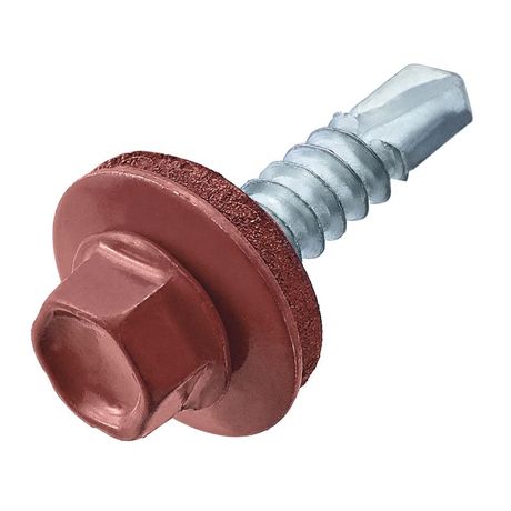 Саморез кровельный 4.8х28(29) RAL 3009 оксид красн. (европодвес) (уп.20шт) СТРОЙМЕТИЗ 2191011