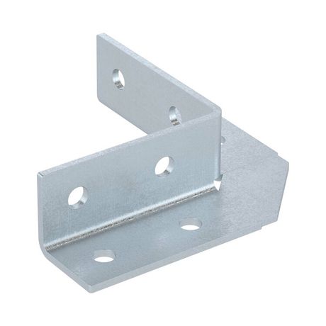Уголок крепежный 90 градусов, двухлучевой, 8 отверстий, горячецинкованный | BMD1502HDZ DKC ДКС
