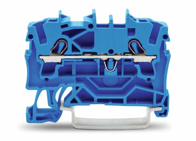 Клемма двухпроводная проходная 0.25-2.5(4)мм.кв. на DIN рейку - 2002-1204 Wago
