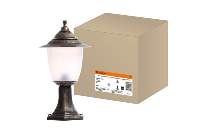 Светильник садово-парковый Прага Эл-11-72Б 60 Вт Е27 напольный бронза | SQ0330-0511 TDM