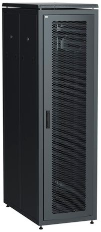 Шкаф сетевой 19" LINEA N 42U 600х1000 мм перфорированная передняя дверь черный | LN05-42U61-P ITK IEK