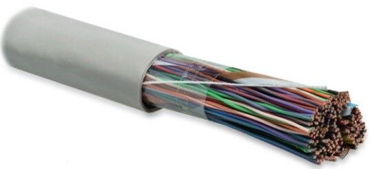 Кабель витая пара неэкранир. U/UTP кат.3 100 пар 24 AWG ОЖ solid PVC -10град.C - +50град.C UUTP100-C3-S24-IN-PVC-GY сер. Hyperline 19955