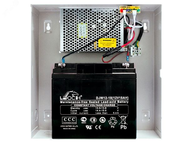 Источник питания резервный в корпусе под АКБ 17/18 Ач - ББП-30 ТР исп.2 AccordTec AT-06383