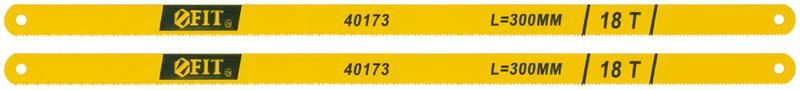 Полотно ножовочные 300 мм в блистере 20Сr желтые 2шт. (18Т) - 40173 РОС