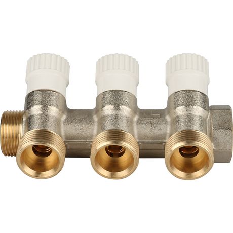 Коллектор распределительный 3/4', 3 отвода 3/4'ЕК - SMB 6851 343403 STOUT RG008S37ROJ098