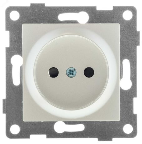 Механизм розетки 1-местн. б/з с з/ш СП Ugra 16А IP20 250В жемчуж. GUSI С11Р2-028