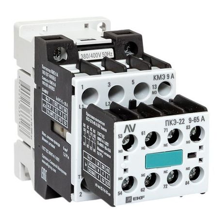 Комплект КМЭ 9А 1NO 400В АС с дополнительными контактами 2НО+2НЗ EKF AVERES | ctr-s-9-10-400-av-22