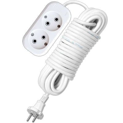 Удлинитель 2х10м без заземл. 10А IP20 Е-202 ПВС 2х1 АБС-пластик UNIVersal 9634265 Союз