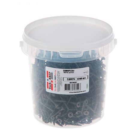 Саморез ШСГД 3,8х25 (1200 шт) - ведро ( 1,536 кг) | 124376 Tech-KREP