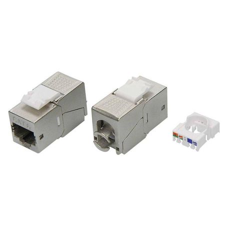 Модуль Keystone RJ45 CAT6 экранированный(STP), 90 градусов, серебристый(форм-фактор S19) | RNK6F90TL DKC ДКС