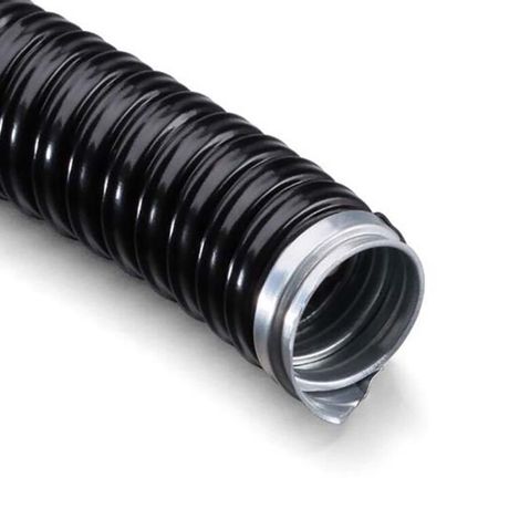 Металлорукав в ПВХ изоляции МРПИнг-15 (бухта 50 м/уп.) черный | 28-0015-50 REXANT MEET