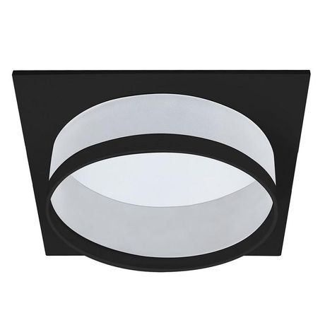 Светильник потолочный встраиваемый, 25W 230V GX70, черный, квадрат, без лампы, DL701 | 51096 FERON