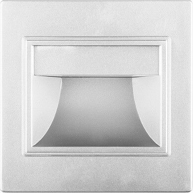 Светильник встраиваемый светодиодный для лестничной подсветки JD12, 1.5W, 60Lm, 4000K, серебро | 29559 FERON