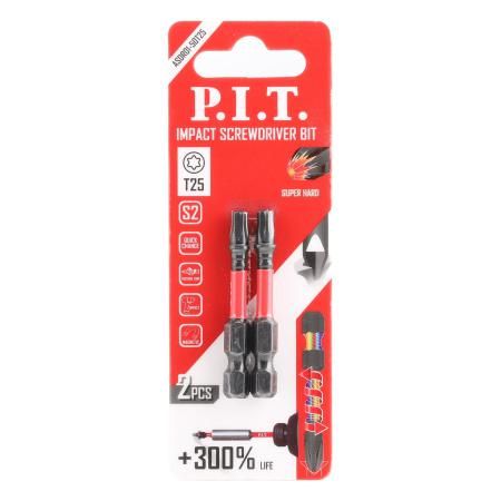 Бита ударная T25x50 мм 2 шт в уп - ASDR01-50T25 PIT
