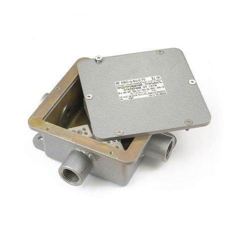 Коробка огнестойкая взрывозащ. 4 ввода 0.75-2.0кв.мм стальная Спецприбор Промрукав PR08.13287 Строитель