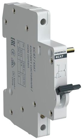 Контакт состояния КС47 на DIN-рейку GENERICA - MVA21D-KS-G IEK