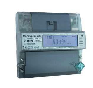 Счетчик электроэнергии Меркурий 236 АRT-02 PQL трехфазный многотарифный 10(100) класс точности 1.0/2.0 D ЖКИ оптопорт PLСI - М0000051634 Инкотекс