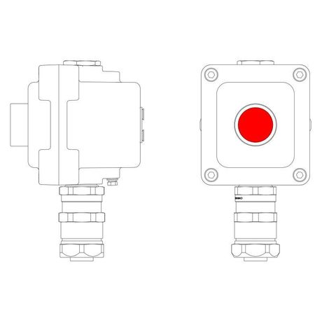 Пост управления взрывонепроницаемый из алюм. LCSD-01-B-MB-P1R(11)x1-PBMB-ANP15BMB DKC LCSD21000025 ДКС