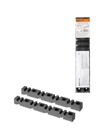 Изолятор шинный плоский ИШП 4П для шин 5 и 10 мм, длина 303 межшинное расстояние 75 мм | SQ0807-0023 TDM