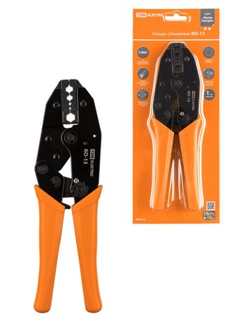 Клещи обжимные КО-13, обжим BNC разъемов (RG-58, RG-59, RG-62, RG-6), "МастерЭлектрик" | SQ1001-0010 TDM