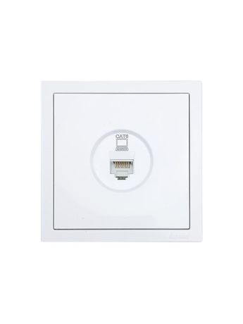 Розетка компьютерная 1-мест. СП ZIMA бел. LEZARD 704-0288-140