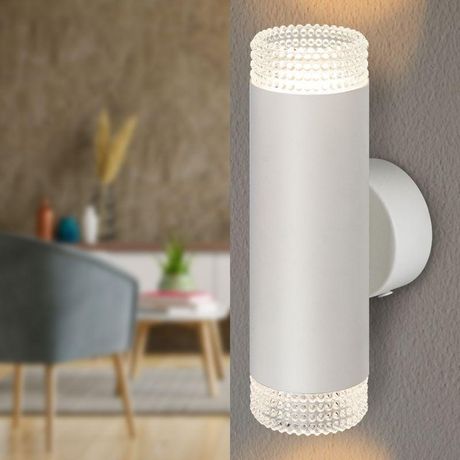 Светильник настенный WL50 WH/TR 2*GU10 2*12Вт IP20 белый, прозрачный | Б0061195 ЭРА
