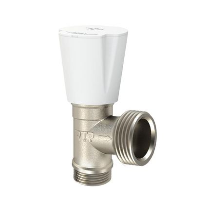 Вентиль угловой латунь 1/2х3/4дюйм никель RTP 36004