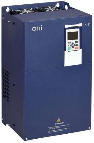 Преобразователь частоты K750 380В 3Ф 160-185кВт 304-340А ДПТ ONI - K750-33-160185RM IEK