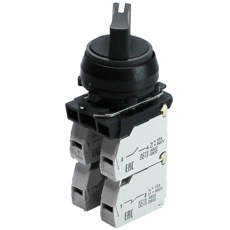 Переключатель управления ПЕ-012 исп.3 2з+2р 10А 660В рукоятка на 2 полож. -45град +45град. IP40 Электротехник ET514783