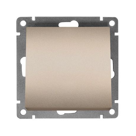 Выключатель одноклавишный UNIVersal серия Афина, с/у, 10А, 220В, шампань (еврослот), механизм - A0021-Br Союз