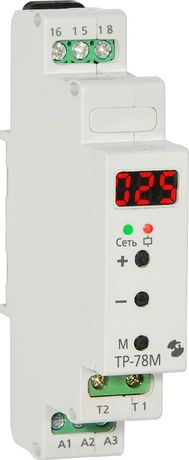 Реле температурное ТР-78М в компл. с датчиком ДТ кабель 2.5м -20...+10град.C 24В 50Гц/пост. 220В 50Гц индикация значения темп. управление обогревом водостоков макс. коммутируемый ток 16А 1п УХЛ4 и Автоматика A8223-79683283