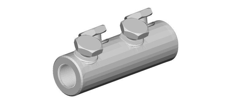 Соединитель болтовой 4СБВ-3-005 (150-240) | zeta11048 ЗЭТАРУС (Завод электротехнической арматуры)