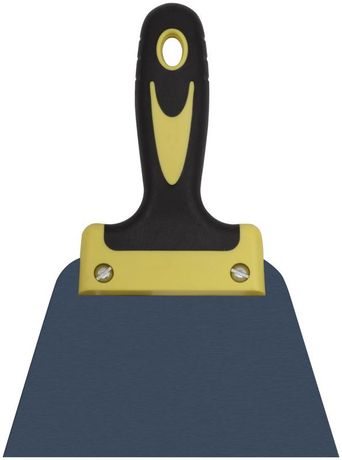 Шпатель фасадный ''Мастер'', пружинная колоризованная сталь, двухкомпонентная ручка, плоский 150 мм - 06461 РОС