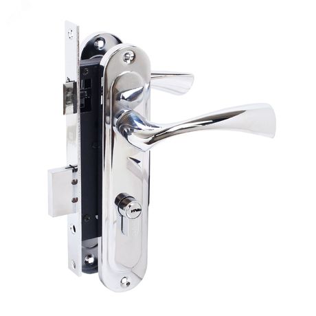 Замок врезной БУЛАТ ЗВ4-1.70.03.04 НОМОС хром 5 перф.кл. с/руч - 13976 ПТК