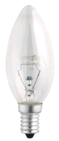 Лампа накаливания ЛОН 60Вт E14 240В B35 clear | 3320553 Jazzway