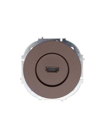 Розетка HDMI 1-м СП OSEN механизм шоколад LEZARD 743-7388-203