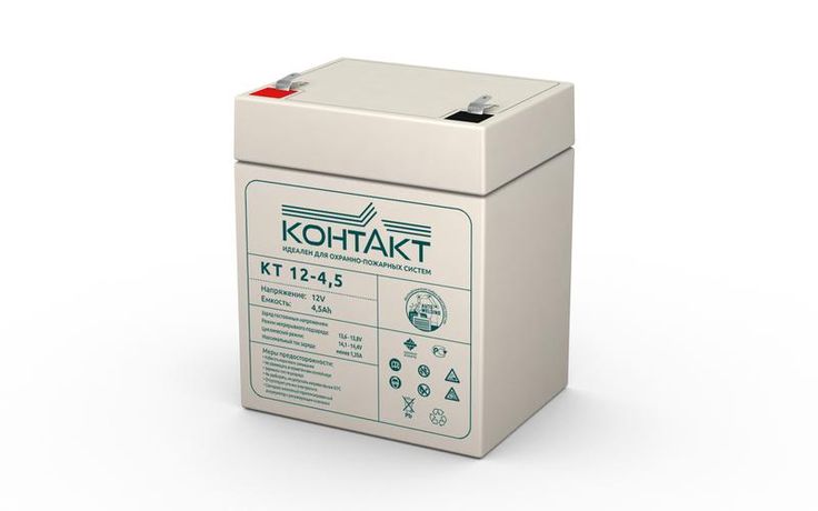 Аккумулятор ОПС 12В 4.5А.ч КТ 12-4.5 Контакт 1906721А