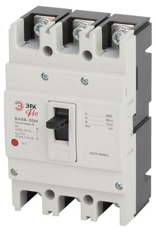Автоматический выключатель ВА88-35М PRO 3Р 250А 35кА | Б0051936 ЭРА