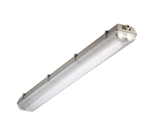 Светильник люминесцентный пылевлагозащищенный с БАП TLWP228 PC EM 1263х135х105мм без ламп IP65 прозр | 05301 TechnoLux