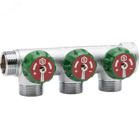 Коллектор распределительный 1' х 3 выхода 1/2' - SMB-6850-011203 STOUT RG008UJDJB1NBC