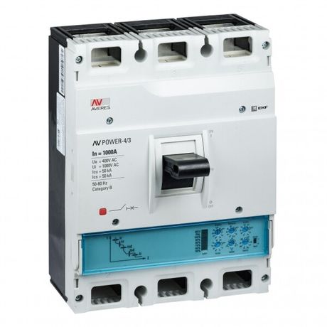 Автоматический выключатель AV POWER-4/3 1000А 50kA ETU2.2 | mccb-43-1000-2.2-av EKF