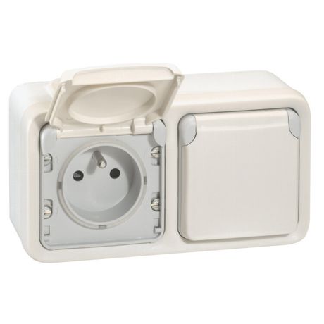 Коробка установочная ОП 2-м Plexo горизонт. бел. Leg 069690 Legrand