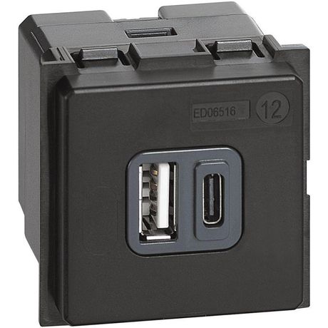 Устройство зарядное 2мод. Living Now USB станд. А-С 3000мА Leg BTC K4287C2 Legrand